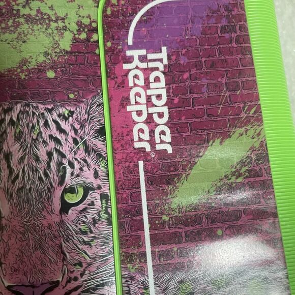 Mead Trapper Keeper Binder, 1" Round Rings, Cheetah - Picture 4 of 9